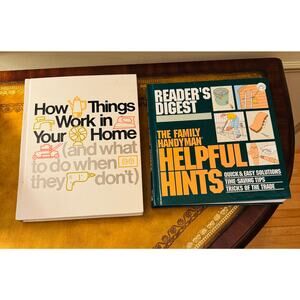 Family Man Helpful Hints Fixing Home Homeowner Hardcover Books Set of 2